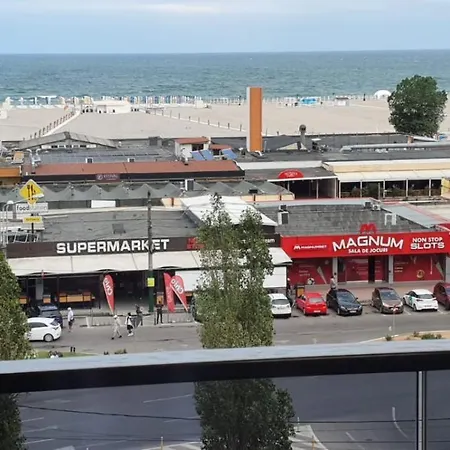 Apartman Seaview Premium Family Studio Cu Vedere Frontala La Mare *